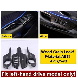 リード ライト エア AC 吹き出し口 ドア ストリップ ウインドウ リフト ピラー A フレーム カバー トリム 適用: トヨタ C-HR CHR 2016-2022 木目調 アクセサリー タイプB・タイプG AL-OO-5157 AL Interior par