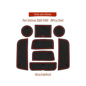 ����~�� �}�b�g �Q�[�g �X���b�g �K�p: �{���{/VOLVO S60 V60 2011-2018 �C���e���A �A�N�Z�T���[ ���o�[ �J�b�v �z���_�[ �R�[�X�^�[ S60V60 ���b�h�ES60V60 �z���C�g AL-OO-6016 AL Car parts