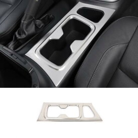 適用: 日産 ナバラ 2017-2020 ステンレス シルバー フロント スモール 通気口 装飾 カバー トリム ステッカー アクセサリー フロント ドリンクホルダー AL-OO-7246 AL Interior parts for cars