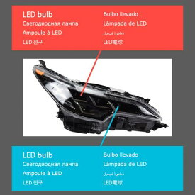 ヘッド ランプ 適用: トヨタ フォーチュナ 2016-2021 LED ヘッドライト ヘッドライト DRL ウインカー ハイ ビーム エンジェル アイ プロジェクター レンズ 6000K LED キット LED AL-OO-7749 AL Car light