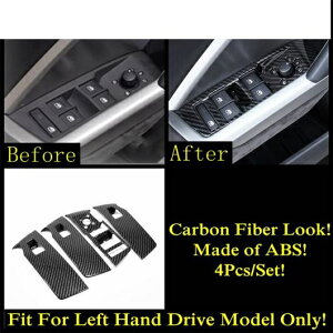 �h�A �E�C���h�E ���t�g �{�^�� �X�C�b�` �p�l�� �J�o�[ �L�b�g �g���� ABS/�X�e�����X �X�`�[�� �C���e���A �A�N�Z�T���[ �K�p: �A�E�f�B/AUDI Q3 F3 2019-2022 �J�[�{���� AL-PP-0042 AL Interior parts for c