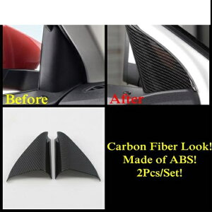 適用: フォルクスワーゲン/VOLKSWAGEN T-ROC 2018-2021 カーボンファイバー アクセサリー ステアリング ホイール ピラー A スピーカー ドリンクホルダー ギア パネル カバー トリム タイプA・タイプJ