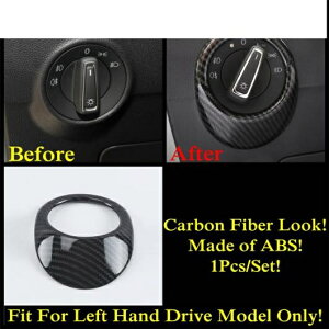 適用: フォルクスワーゲン/VOLKSWAGEN T-ROC 2018-2021 カーボンファイバー アクセサリー ステアリング ホイール ピラー A スピーカー ドリンクホルダー ギア パネル カバー トリム タイプD AL-PP-0062 AL