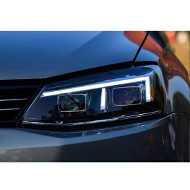 適用: VW ジェッタ ヘッドライト VW ジェッタ MK6 ヘッド ランプ LED ガイド バイキセノン レンズ パーキング ハロゲン ヘッドライト AL-OO-8283 AL Car light