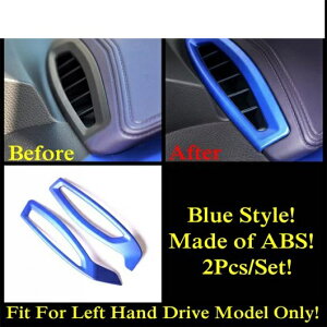 ダッシュボード AC エアコン パネル 装飾 カバー トリム 適用: トヨタ C-HR CHR 2016-2022 カーボンファイバー/ブルー/レッド アクセサリー ブルー AL-PP-0111 AL Interior parts for cars