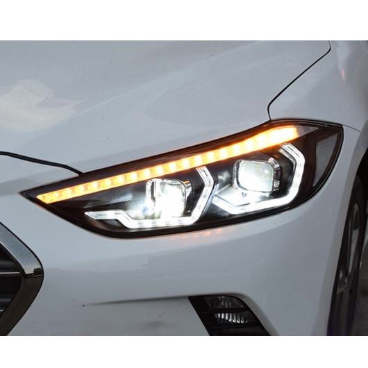 適用: ヒュンダイ 現代 HYUNDAI エラントラ ヘッドライト 2016-2019 LED ヘッドライト DRL バイキセノン レンズ ハイ ロー ビーム パーキング フォグランプ 4300K〜8000K AL-OO-8857 AL  Car light