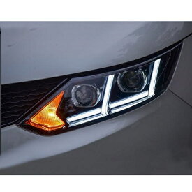 ヘッド ランプ 適用: 日産 キャシュカイ ヘッドライト 2016 LED ヘッドライト DRL レンズ ダブル ビーム バイキセノン HID フロント ライト LED バルブ イン ロー ビーム AL-OO-8911 AL Car light