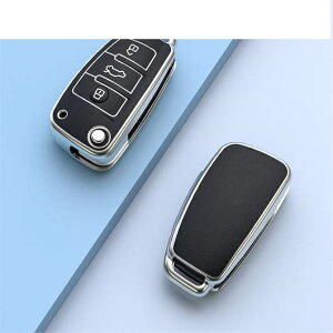 ���b�L TPU �L�[�P�[�X �`�F�[�� �J�o�[ �V�F�� �ی� �A�N�Z�T���[ �C���e���A �K�p: �A�E�f�B/AUDI A3 A4 A5 A6 Q2 Q3 �܂肽���� �L�[ �o�[�W���� �u���b�N�`�u���E�� AL-PP-0557 AL Interior parts for cars