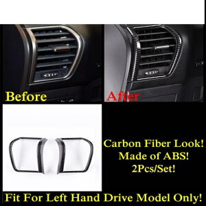 カーボンファイバー アクセサリー 適用: レクサス NX 200 300H 2015-2020 アームレスト ウインドウ リフト ステアリング ホイール ギア エア AC 吹き出し口 カバー トリム タイプD AL-PP-1700 AL Interior pa