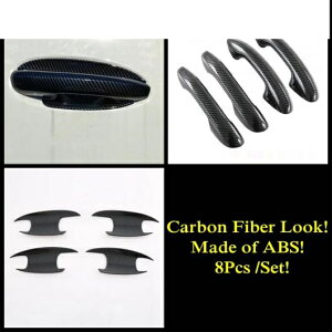 ABS クローム/カーボンファイバー アクセサリー アウター ドア ハンドル ボウル パネル カバー キット トリム 適用: メルセデス・ベンツ C クラス W206 セダン 2022 タイプF AL-PP-1965 AL Exterior parts f