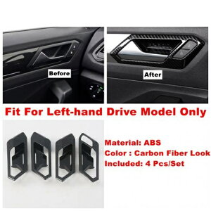 ドア ボウル リフト ボタン ピラー A ギアボックス パネル カバー トリム 適用: フォルクスワーゲン/VOLKSWAGEN T-ROC T ROC 2018-2021 カーボン調 アクセサリー タイプJ AL-OO-9036 AL Exterior parts for cars