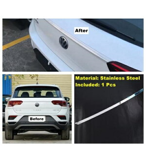 リア トランク テール ドア メンバー & アッパー テールゲート オーバーレイ ストリップ カバー トリム 適用: フォルクスワーゲン/VOLKSWAGEN VW T-ROC T ROC 2017-2021 アクセサリー タイプB AL-OO-9165 AL