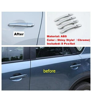 ヘッド ランプ トランク フォグライト アイリッド グリル グリル バックミラー ミラー ドア ハンドル カバー トリム 適用: マツダ CX-5 CX5 2017-2022 クローム キット タイプH AL-OO-9178 AL Exterior parts