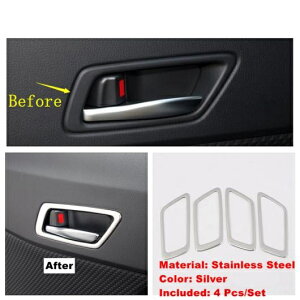 インナー ドア ハンドル ボウル 装飾 フレーム カバー トリム 適用: トヨタ C-HR CHR 2016-2022 インテリア アクセサリー カーボンファイバー タイプF AL-OO-9312 AL Interior parts for cars