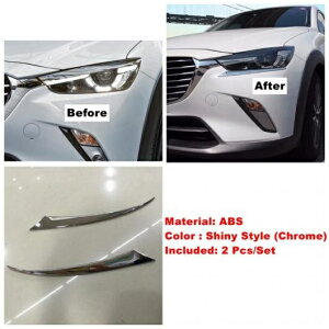 フロント グリル グリル/リア フォグ ランプ アイリッド/バックミラー ミラー ストリップ/ウインドウ ワイパー カバー トリム 適用: マツダ CX-3 CX3 2015-2021 モデル D AL-OO-9461 AL Exterior parts for cars