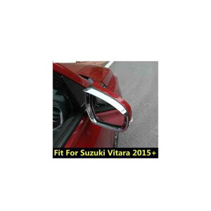 バックミラー ミラー レイン アイブロー アイリッド フレーム カバー キット トリム ABS クローム アクセサリー エクステリア 適用: スズキ ビターラ エスクード 2015-2019 AL-OO-9766 AL Exterior parts f