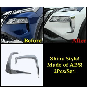 ABS アクセサリー 適用: 日産 X-トレイル X トレイル/ローグ T33 2021 2022 ハンドル ボウル バックミラー ミラー リア フロント フォグライト ランプ カバー トリム モデル I AL-OO-9675 AL Exterior parts fo