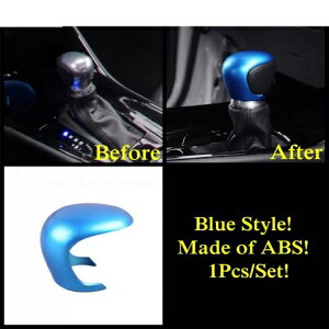 ギア レバー シフト ノブ 装飾 カバー トリム 適用: トヨタ C-HR CHR 2016-2022 ABS 木目調/ブルー/レッド アクセサリー インテリア ブルー スタイル AL-OO-9776 AL Interior parts for cars