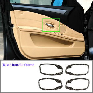 リアル カーボンファイバー ソフト インテリア 保護 ステッカー ペースト タイプ 適用: BMW 5シリーズ E60/E61 2004-2020 タイプ2 AL-PP-3094 AL Interior parts for cars