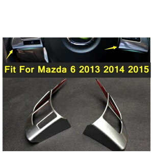 �}�b�g �C���e���A �A�N�Z�T���[ �K�p: MAZDA6 2013 2014 2015 ABS �X�e�A�����O �z�C�[�� �{�^�� �t���[�� �J�o�[ �g���� 2�s�[�X/�Z�b�g AL-PP-3893 AL Interior parts for cars