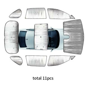 11ピース 適用: トヨタ RAV4 2020-2021 サンシェード 日焼け止め ヒート 絶縁 AL-PP-4777 AL Exterior parts for cars