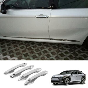 4�s�[�X ABS �N���[�� �V���o�[ �G�N�X�e���A �T�C�h �h�A �n���h�� �J�o�[ �g���� �K�p: �g���^ BZ4X 2022 2023 AL-PP-9036 AL Car parts