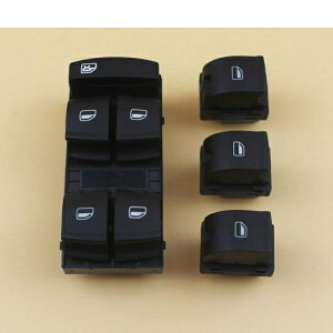 4�s�[�X/�p�b�N �d�� �p���[ �p�l�� �E�C���h�E �}�X�^�[ �R���g���[�� �X�C�b�` �{�^�� �K�p: �A�E�f�B/AUDI A3 A6 �N�A�g�� S6 Q7 RS6 4F0 959 855 4F0959851 AL-QQ-2538 AL Interior parts for cars