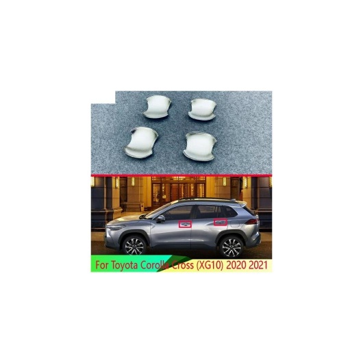 適用: トヨタ カローラ クロス XG10 2020 2021 ABS クローム ドア ハンドル ボウル カバー カップ トリム キャッチ  モールディング ガーニッシュ AL-QQ-3225 AL Exterior parts for cars | オートパーツエージェンシー