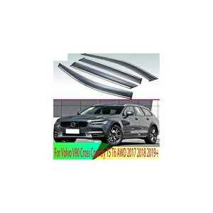 �K�p: �{���{/VOLVO V90 �N���X �J���g���[ T5 T6 AWD 2017 2018 2019 + �v���X�`�b�N �G�N�X�e���A �o�C�U�[ �����o���� �V�F�[�h �E�C���h�E �T�� ���C�� �K�[�h �f�t���N�^�[ 4�s�[�X AL-QQ-4384 AL Exterior