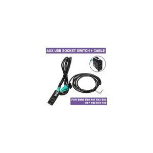 AUX USB \Pbg XCb`{AUX USB P[u Kp: BMW E60 E61 E63 E64 E87 E90 E70 F25 t@g USB P[u A_v^ I[fBI n[lX C[ AL-QQ-6482 AL Car parts