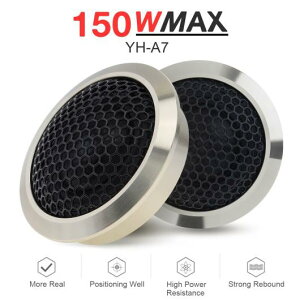 2ピース ユニバーサル ミニ ドーム ツイーター スピーカー ラウドスピーカー ラウド スピーカー オーディオ サウンド ツイーター 適用: DIY AL-RR-5397 AL Car parts