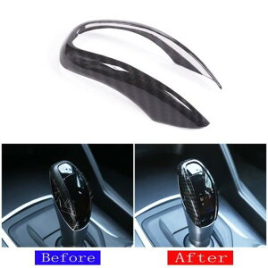 カーボンファイバー調 ギア シフト ノブ ヘッド フレーム トリム カバー 適用: アルファ ロメオ ジュリア ステルヴィオ 2017 AL-QQ-7989 AL Interior parts for cars