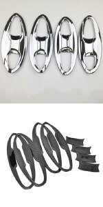 適用: ホンダ フィット ジャズ 2014 2015 2016 2017 2018 2019 2020 カーボンファイバー クローム サイド ドア ハンドル カバー ステッカー スタイリング アクセサリー AL-RR-1296 AL Car parts