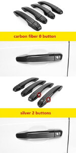カーボンファイバー クローム サイド ドア ハンドル インテリア カバー トリム 適用: ホンダ アコード 2018 2019 2020 2021 スタイリング アクセサリー AL-RR-1849 AL Exterior parts for cars