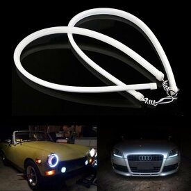 60CM LED ストリップ ライト DRL 12V ウインカー ライト 装飾 フレキシブル ソフト チューブ シングル 色 ホワイト イエロー AL-RR-5562 AL Car parts