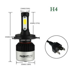 X[p[ uCg wbhCg LED H4 LED I[g ou 72W 9000LM  wbhv 6500K wbhCg ou H4 AL-RR-5844 AL Car parts
