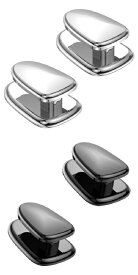 亜鉛 合金 フック オーガナイザー ストレージ 適用: USB ケーブル ヘッドフォン キー ストレージ ウォール フック ハンガー オート 1 ペア ホワイト・1 ペア ブラック AL-RR-6520 AL Interior parts for cars