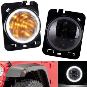 LED TCh }[J[ Cg zCg DRL Ao[ LED ECJ[ Cg tF_[ VOi p[LO Cg Kp: W[v/JEEP O[ JK JKU 2007-2017 2s[X AL-SS-1465 AL Car parts