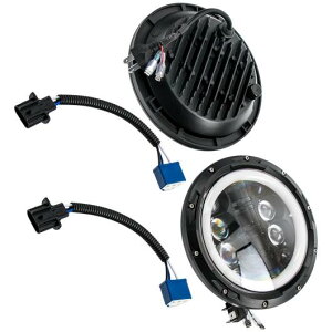 7�C���` ���E���h LED �w�b�h���C�g �K�p: �W�[�v/JEEP �����O���[ �X�|�[�c JK JL TJ LJ CJ AL-SS-2391 AL Car parts