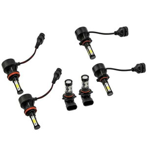 6�s�[�X 12V 6000K LED �w�b�h���C�g HI/LO + �t�H�O���C�g �o���u �R���{ �K�p: �t�H�[�h/FORD F-150 2015-2019 AL-SS-2401 AL Car parts
