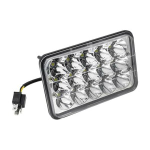 4X6�C���` 75W LED �w�b�h���C�g HI-LO �V�[���h �r�[�� �K�p: �s�[�^�[�r���g �P�����[�X T800 W900 �u���b�N AL-RR-3692 AL Car parts