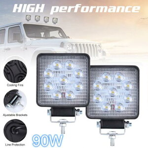 2s[X 90W 6000K 9000LM h IP67 LED [N Cg jo[T 12V It-[h X|bg Cg o[ Kp: SUV/{[g/4X4 W[v/JEEP/gbN AL-RR-4541 AL Car parts