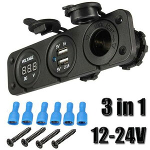 12V u[ fA USB `[W[ A_v^ fW^ dv VK[\Pbg \Pbg LED Cg p[ Kp: oC AL-RR-4901 AL Car parts