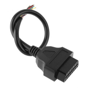 OBD OBD-II 16PIN ���X �G�N�X�e���V���� �R�l�N�g �I�[�v�� �P�[�u�� ���C�� �f�f �C���^�[�t�F�[�X �R�l�N�^ OBD2 ���X �R���o�[�^ �I�X �P�[�u�� AL-RR-7589 AL Car parts