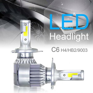 1yA H4/HB2/9003 C6 10800LM 6000K 120W COB LED wbhCg Lbg HI/LO ^[{ Cg ou jo[T I[g wbhv AL-RR-7663 AL Car parts