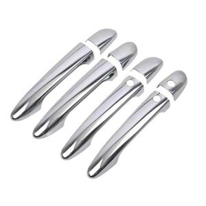 ����u���b�N �N���[�� �h�A �n���h�� �J�o�[ �g���� �K�p: MAZDA2 2008-2019 MAZDA3 2010-2019 MAZDA6 2007-2019 �X�^�C�����O �A�N�Z�T���[ �V���o�[ 2�{�^�� AL-RR-2153 Exterior parts for cars