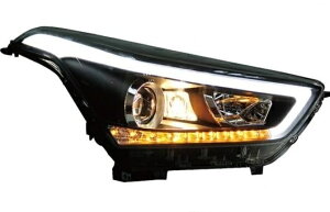 適用: ヒュンダイ/現代/HYUNDAI IX25 ヘッドライト 2015-2019 LED ヘッドランプ DRL プロジェクター H7 HID バイキセノン レンズ 4300K〜8000K 35W・55W AL-HH-0255 Car parts