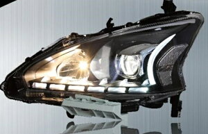 適用: 日産 ティアナ ヘッドライト 2013-2015 LED ヘッドランプ DRL プロジェクター H7 HID バイキセノン レンズ 4300K〜8000K 35W・55W AL-HH-0262 Car parts