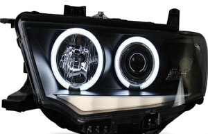 適用: 三菱 パジェロ スポーツ ヘッドライト 2011-2013 LED DRL レンズ ダブル ビーム H7 HID キセノン BI 4300K〜8000K 35W・55W AL-HH-0364 Car parts