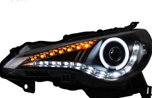 適用: トヨタ FT86 ヘッドライト 2013-2014 LED DRL レンズ ダブル ビーム H7 HID キセノン BI 4300K〜8000K 35W・55W AL-HH-0372 Car parts